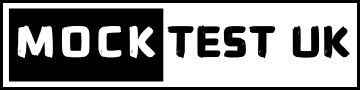 Black and White Logo of MockTestUK.com.